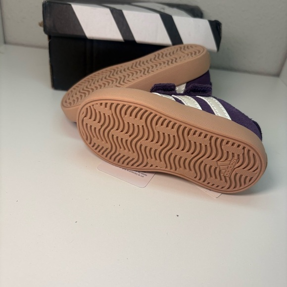 Adidas VL Court 3.0 K Kids US 4K / UK 3 Aurora Plum - Picture 5 of 6